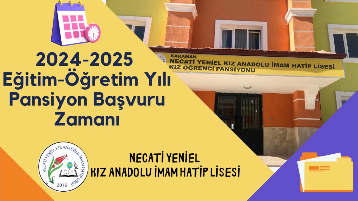 2024 - 2025 EĞİTİM ÖĞRETİM YILI PANSİYON BAŞVURU ZAMANI